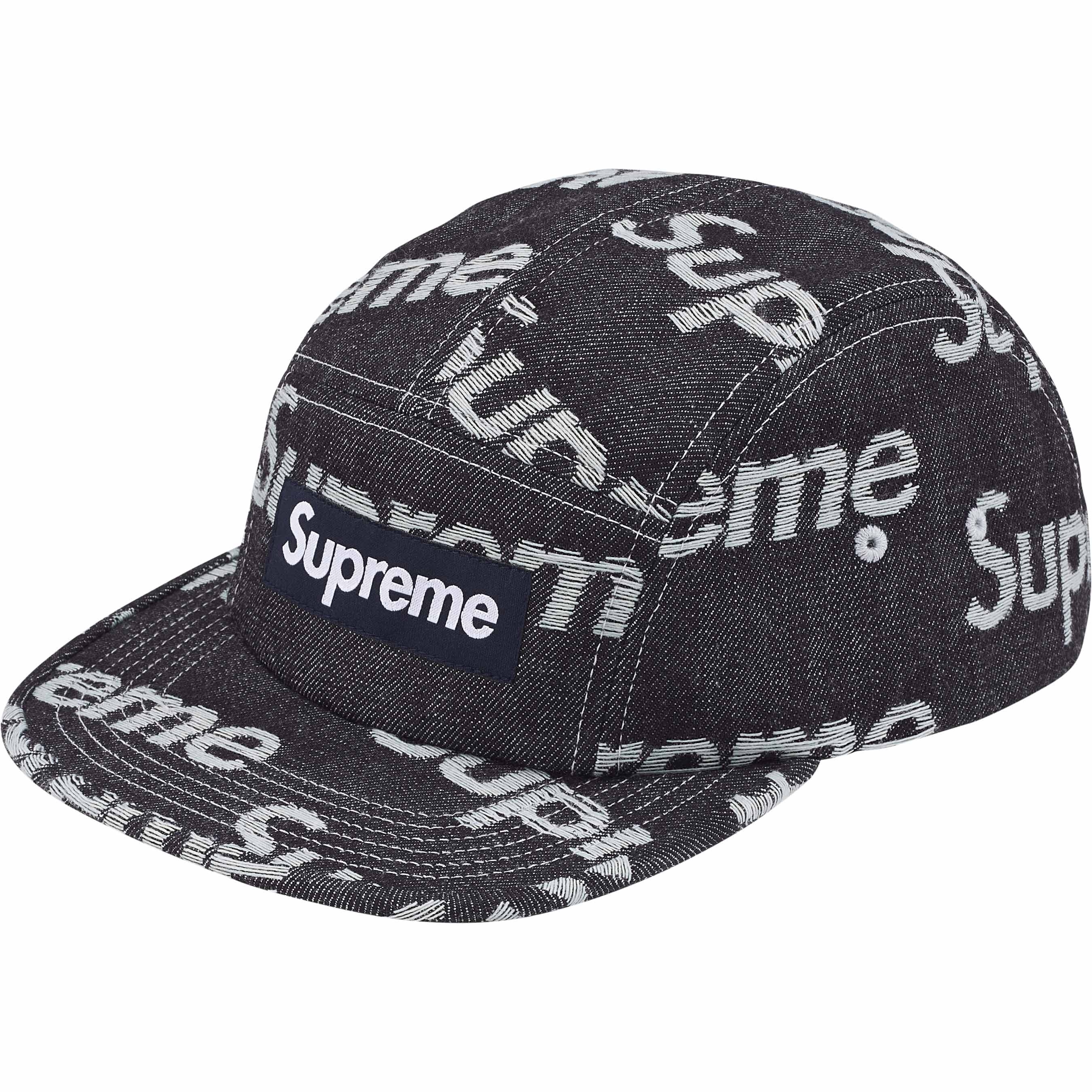 Jacquard Logos Denim Camp Cap view 4